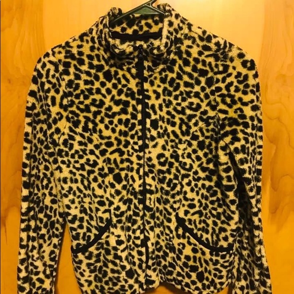 Girls Cheetah Print Fleece - Picture 1 of 1